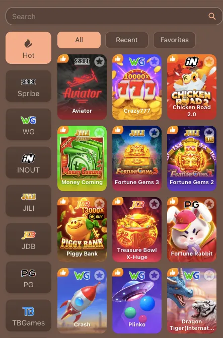 HC 777  Game features and game categories